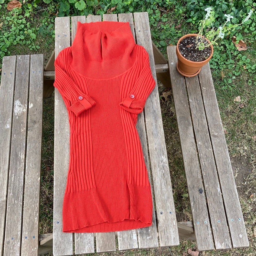3/4 length sleeve cowl neck shirt
